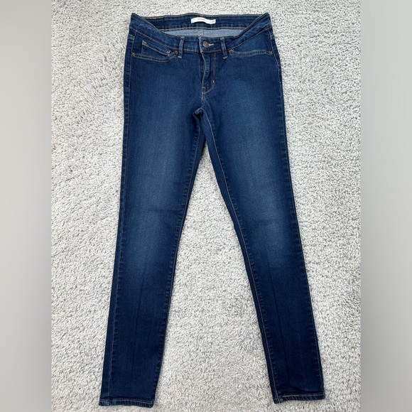 Levi's Denim - Levi's Jeans Womens 28 Basic 711 Skinny Dark Wash Classic Casual Denim Ankle
